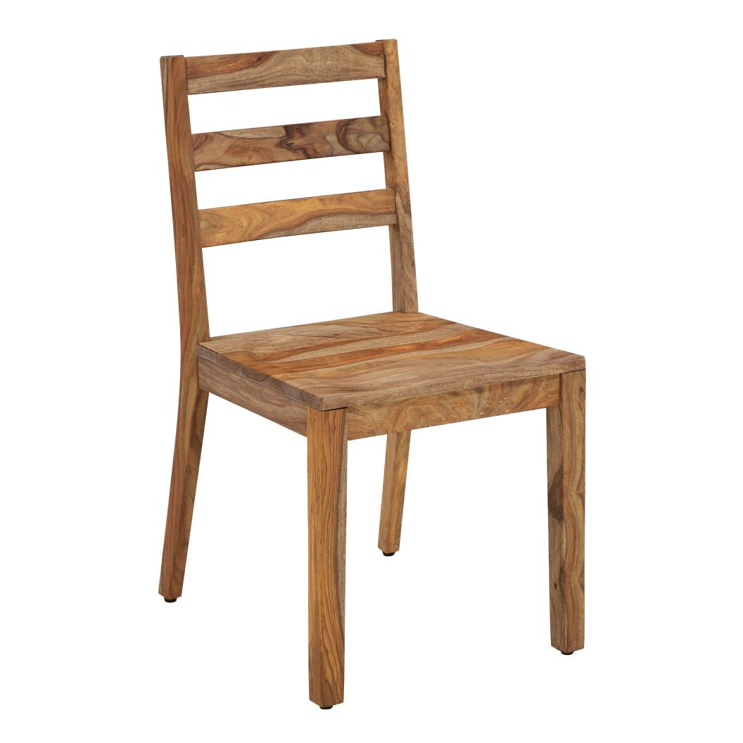 Ensemble de 2 chaises de salle à manger en bois naturel - Dressonni