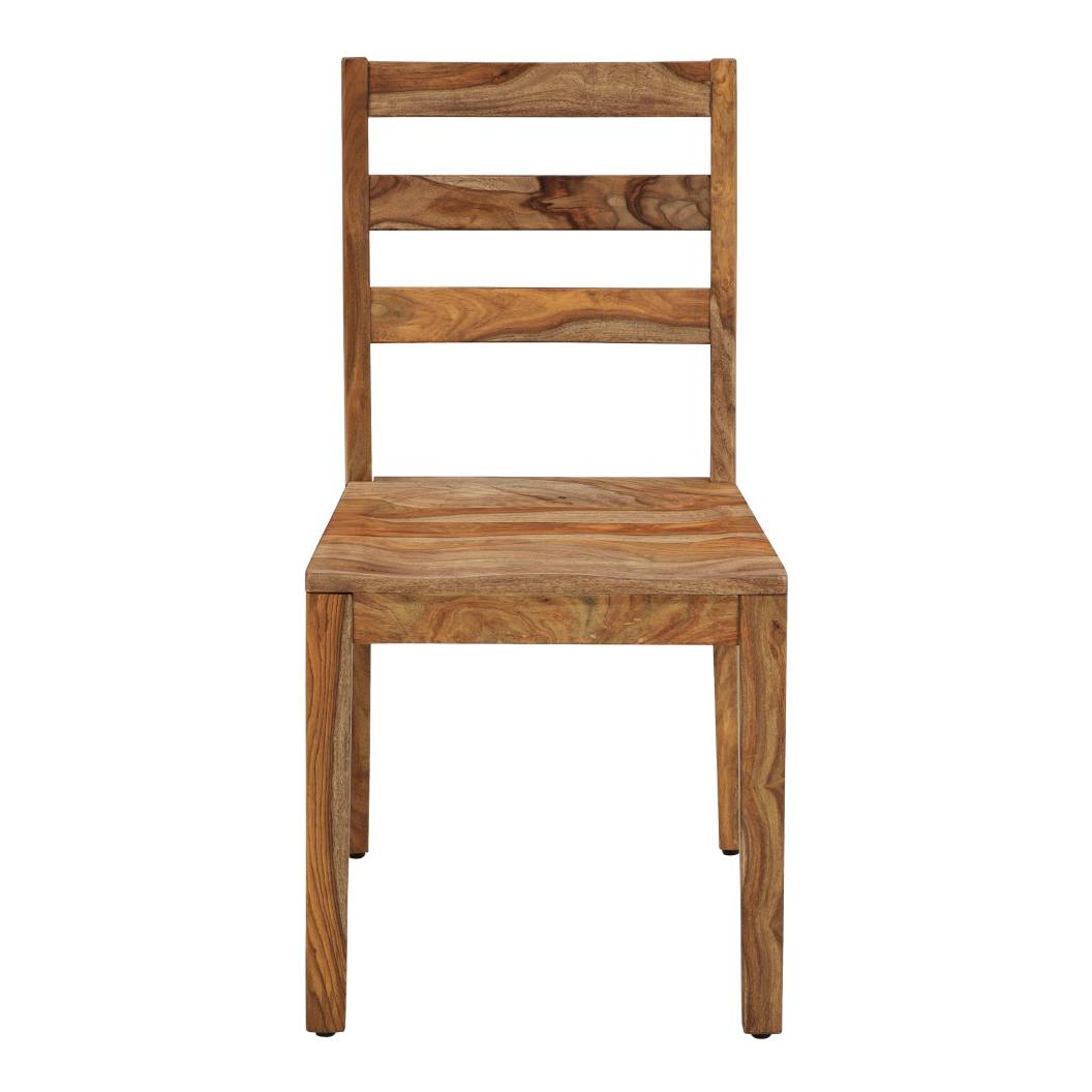 Ensemble de 2 chaises de salle à manger en bois naturel - Dressonni