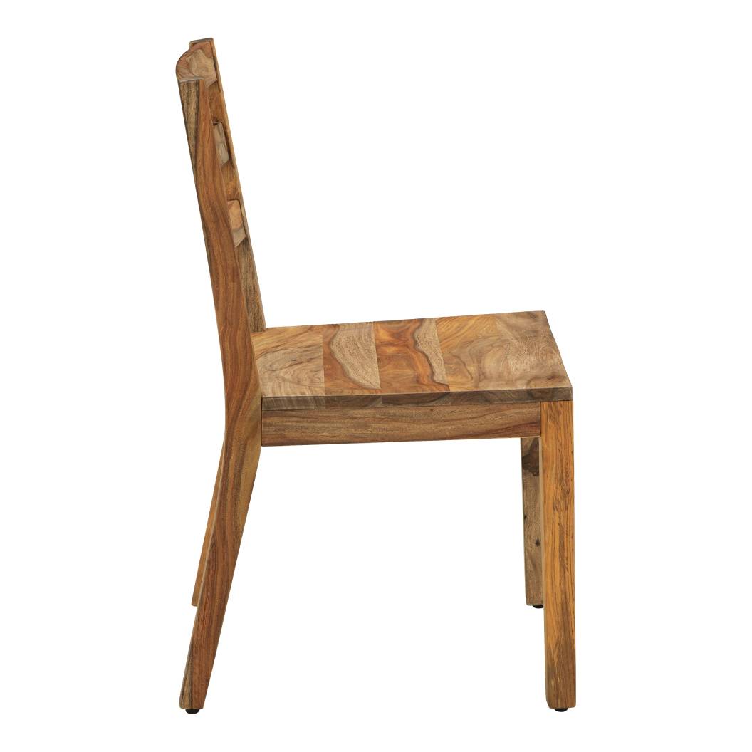 Ensemble de 2 chaises de salle à manger en bois naturel - Dressonni
