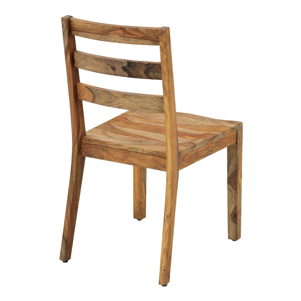 Ensemble de 2 chaises de salle à manger en bois naturel - Dressonni