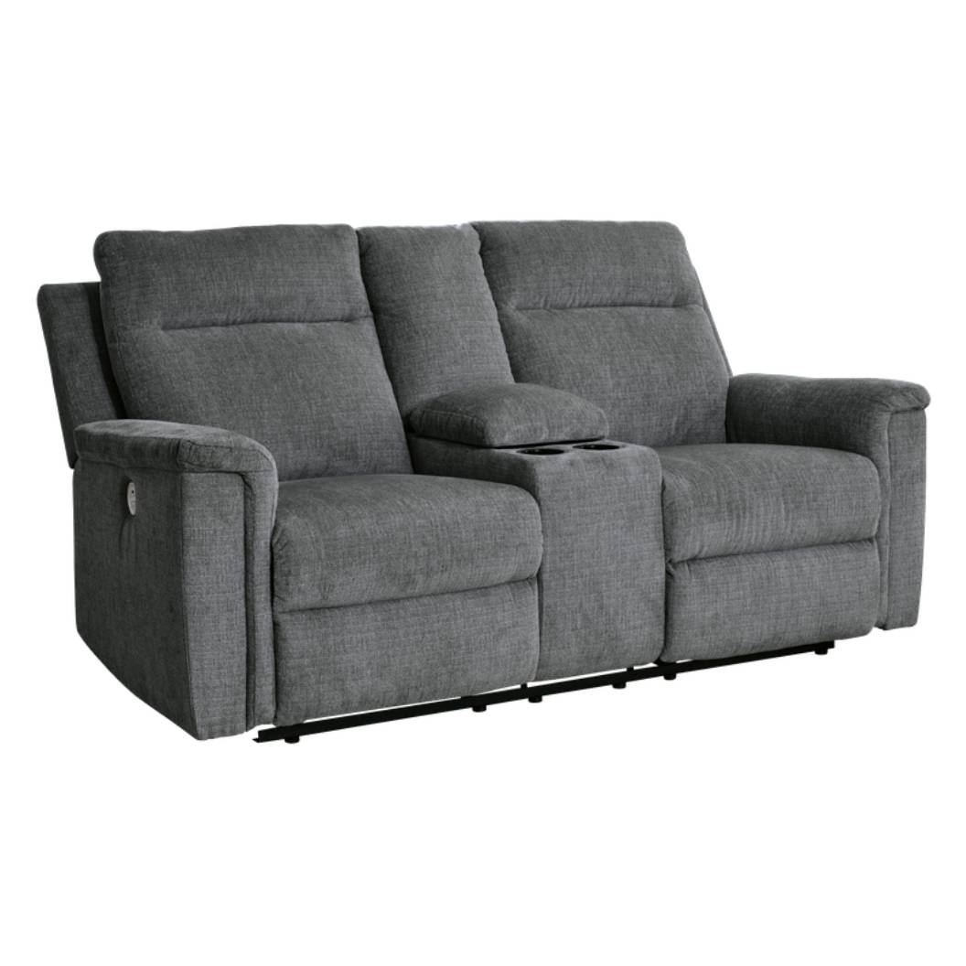 Causeuse motorisée en tissu gris foncé - Barnsana
