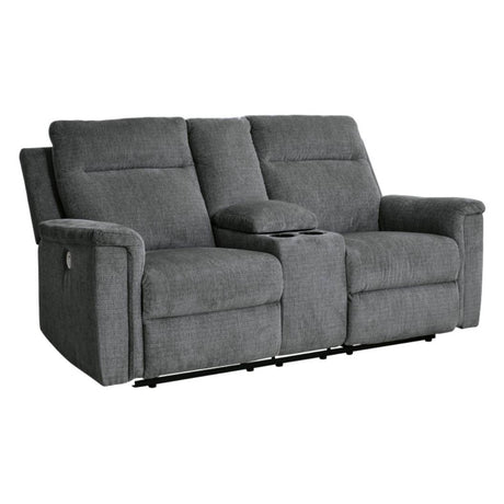 Causeuse motorisée en tissu gris foncé - Barnsana