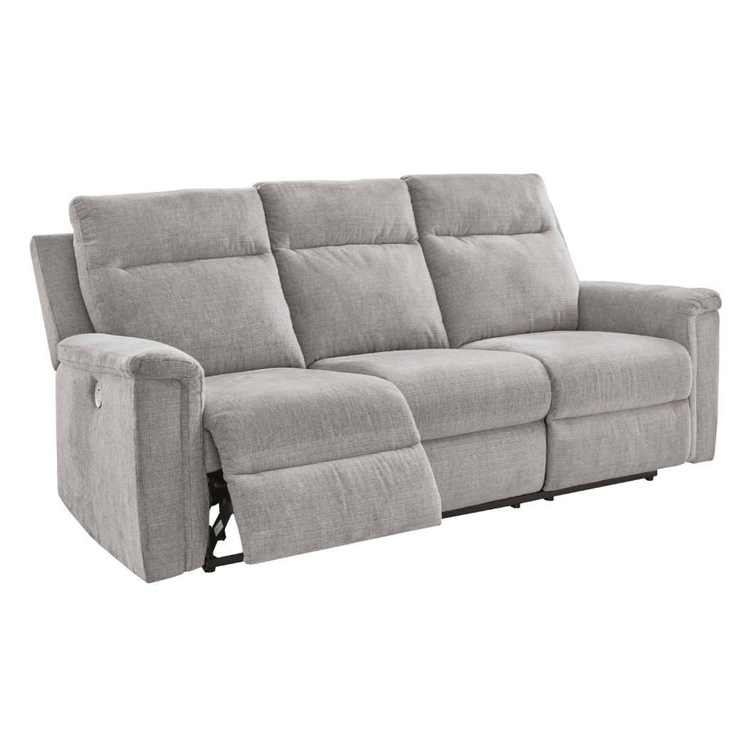 Sofa motorisé en tissu gris - Barnsana