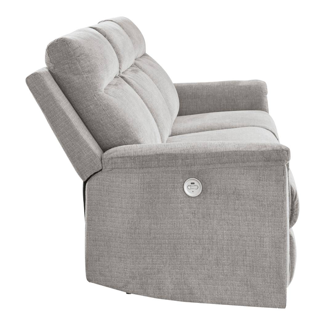 Sofa motorisé en tissu gris - Barnsana