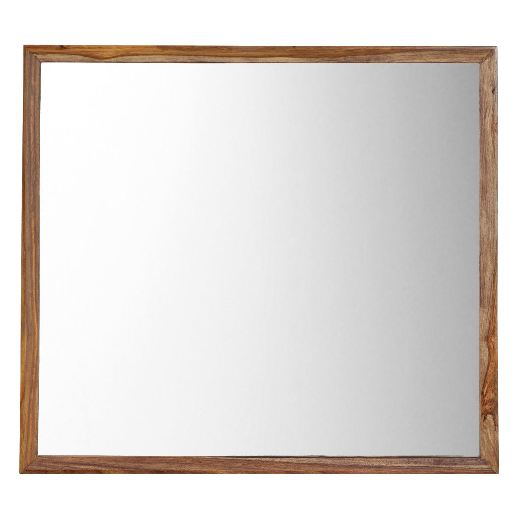 Miroir de bureau en bois/MDF brun naturel - Dressonni