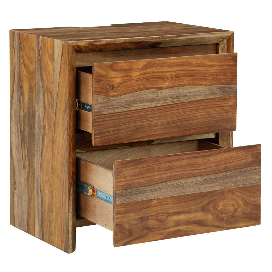 Table de chevet Brun en bois - Dressonni