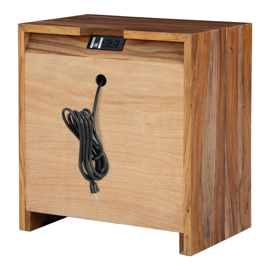 Table de chevet Brun en bois - Dressonni