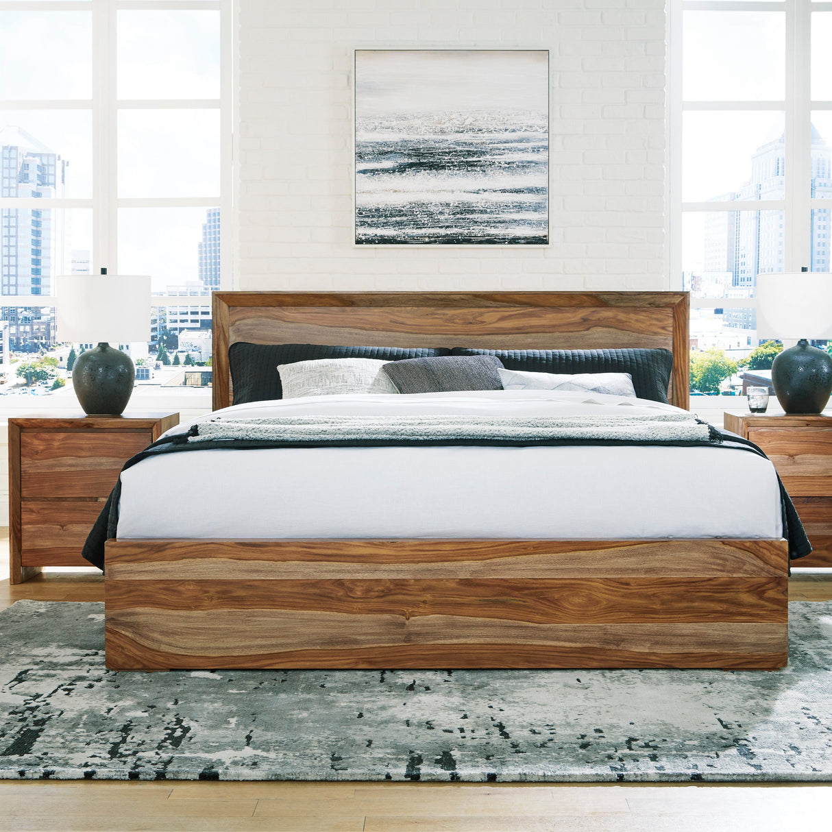 Table de chevet Brun en bois - Dressonni