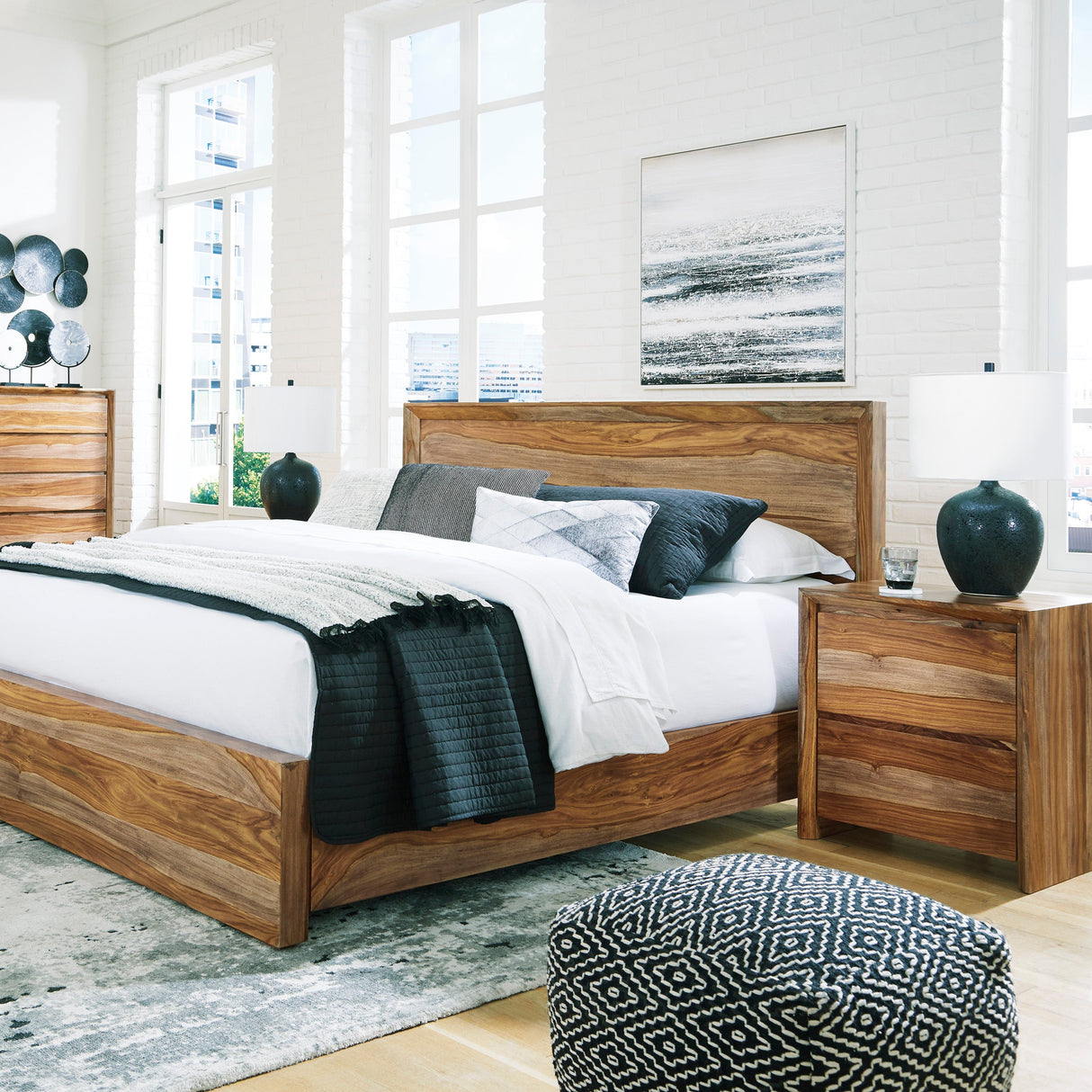 Table de chevet Brun en bois - Dressonni