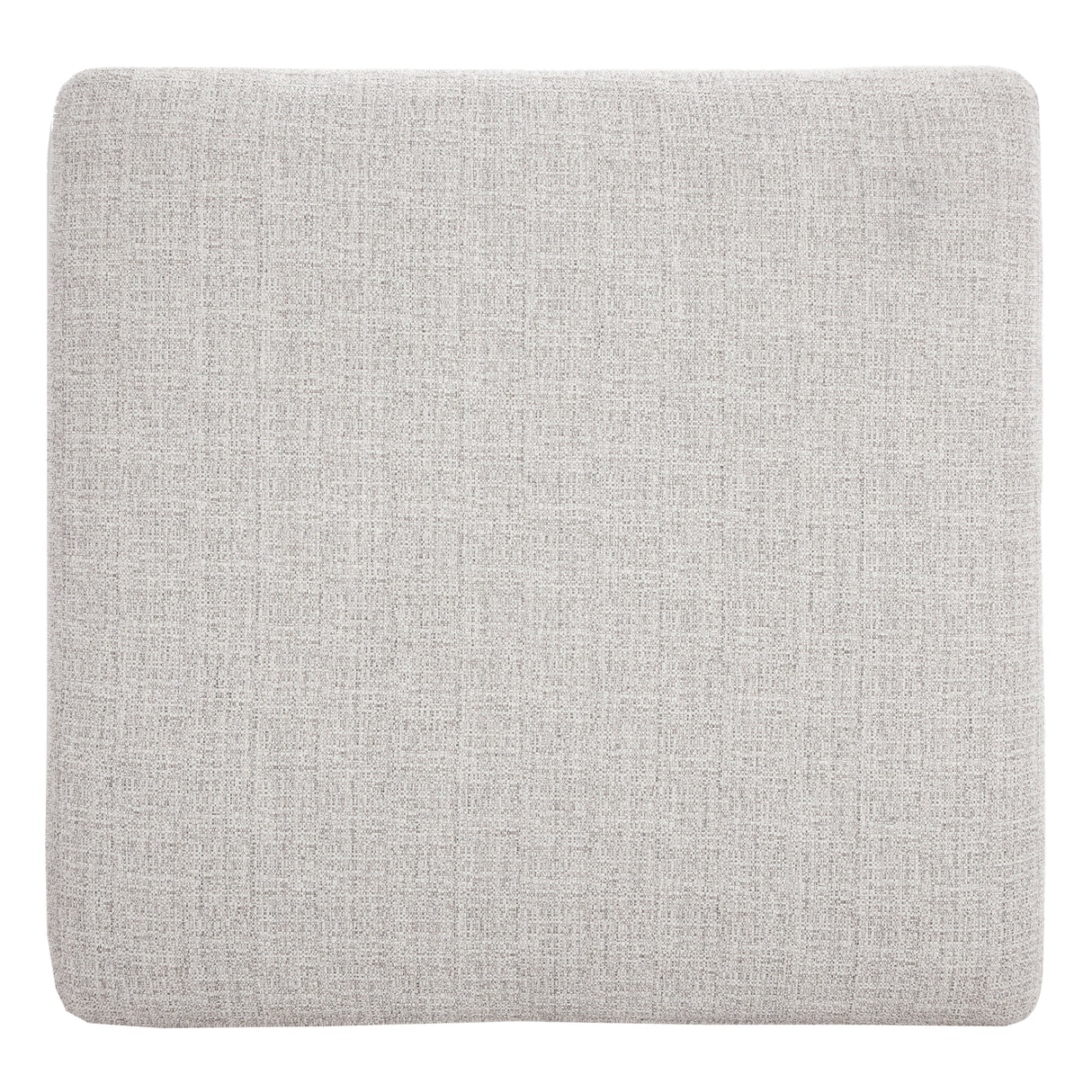 Ottoman surdimensionné en tissu gris pâle - Koralynn