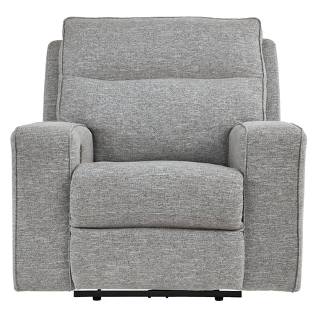 Fauteuil motorisé zéro gravité en tissu gris étain - Biscoe