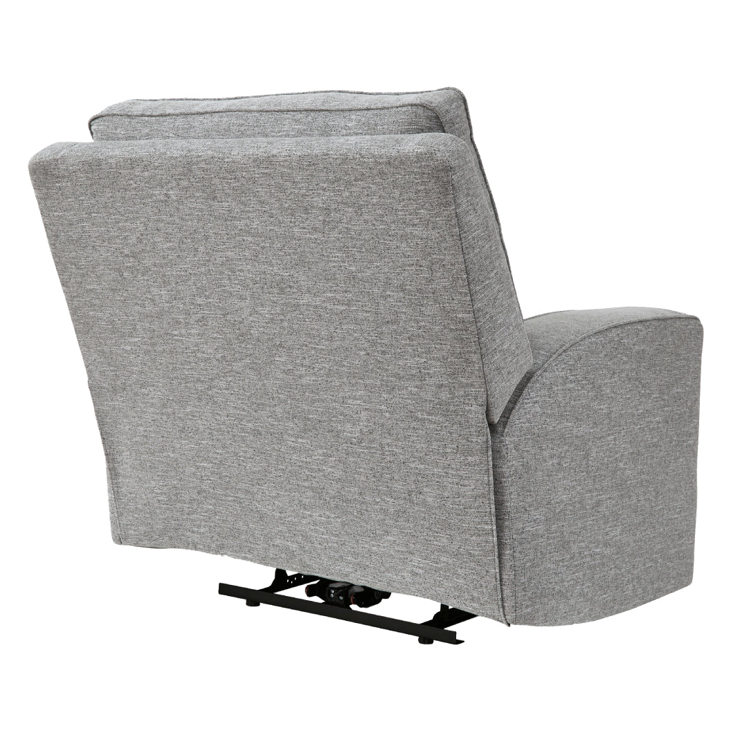 Fauteuil motorisé zéro gravité en tissu gris étain - Biscoe