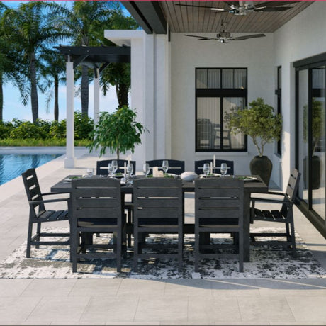 Table de salle à manger extérieure en plastique recyclé - Napa T301-T302