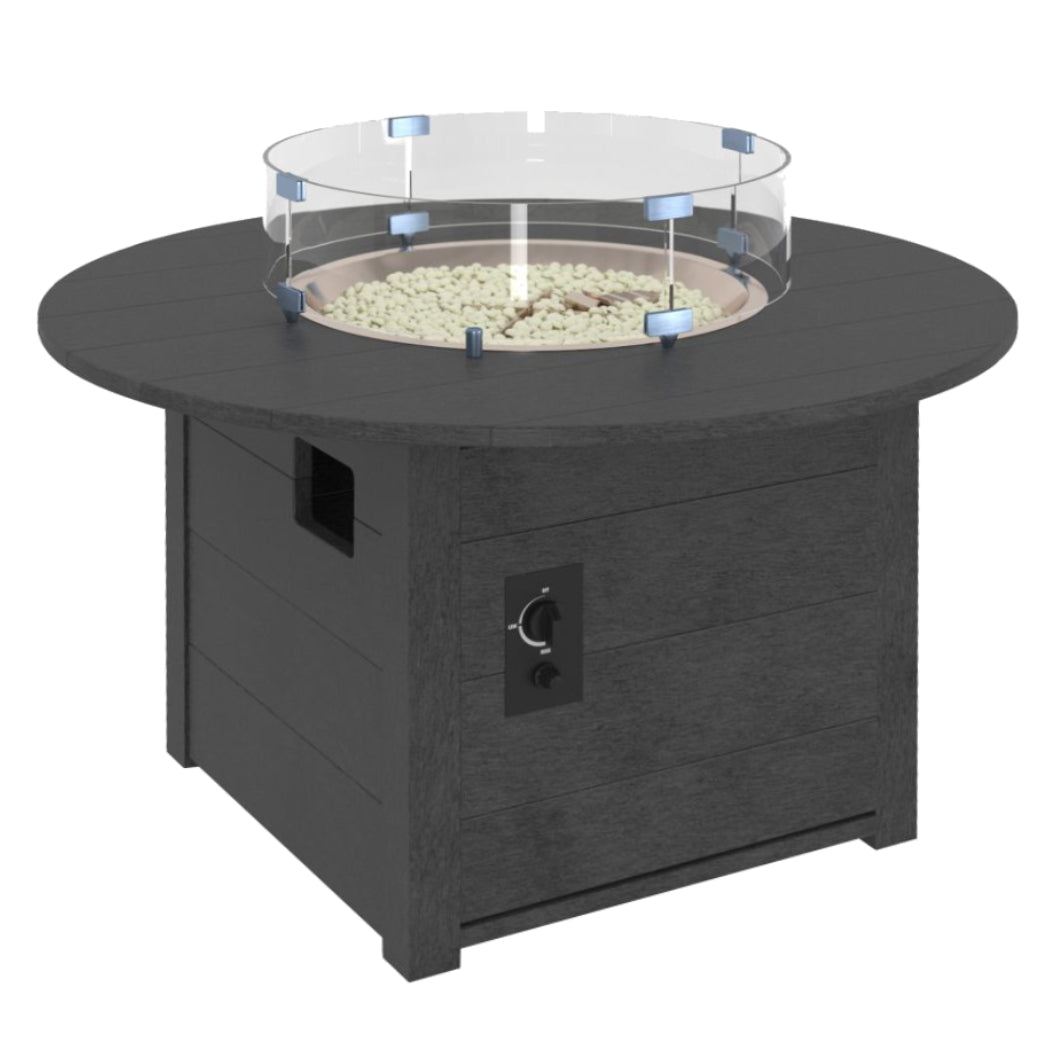 Table à foyer d'extérieur Crystal Fire Plus gris ardoise - FT02-18