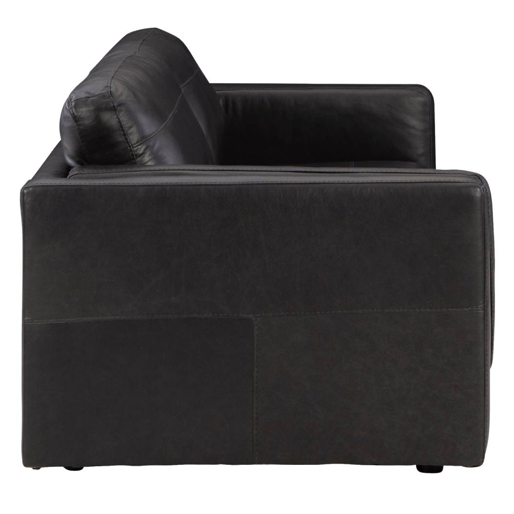 Sofa condo en cuir noir - Amiata