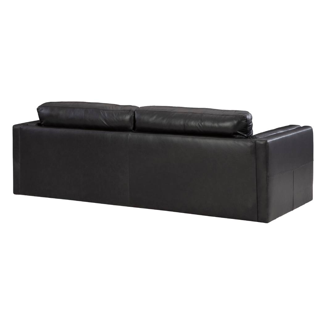 Sofa condo en cuir noir - Amiata