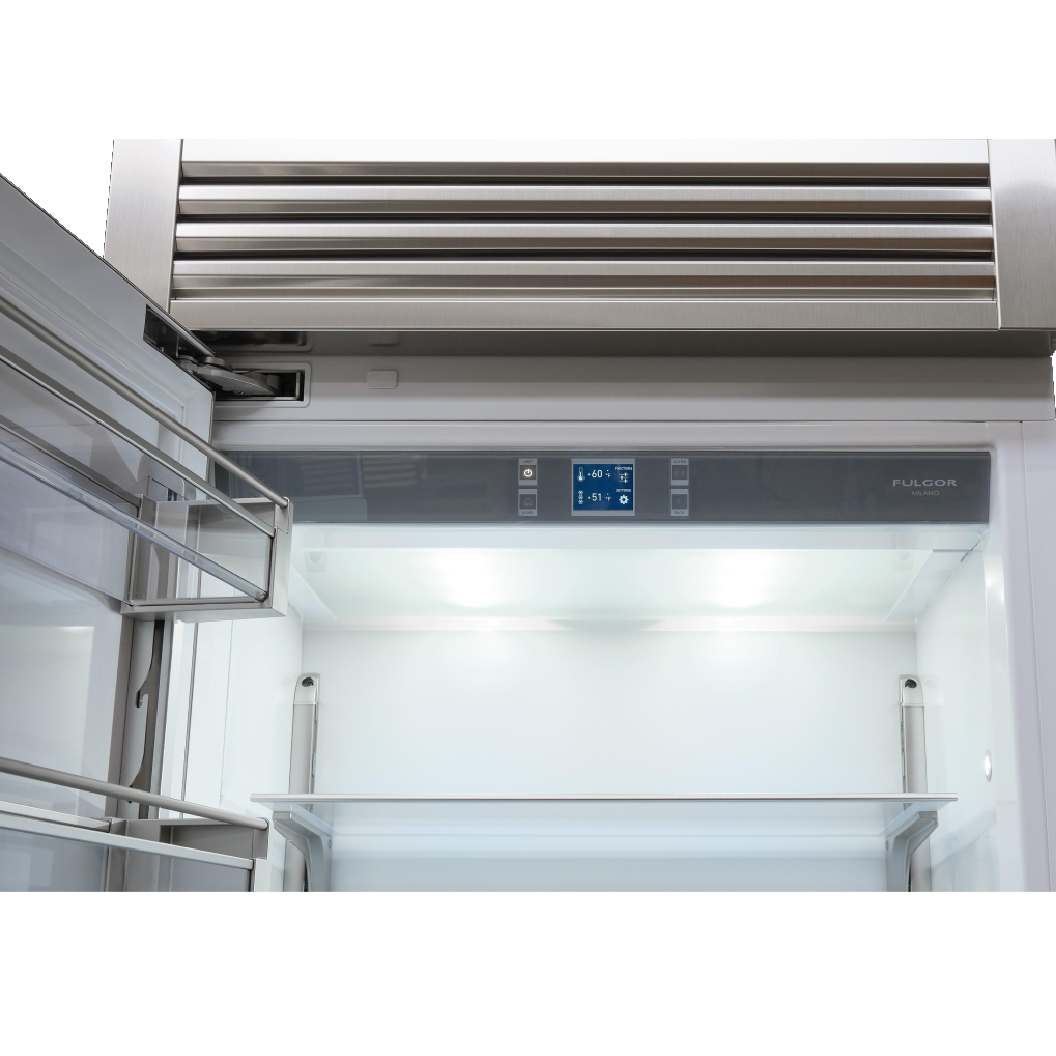 Réfrigérateur à congélateur inférieur 36 po, 18,5 pi³ Inox - Sofia Pro avec charnière gauche