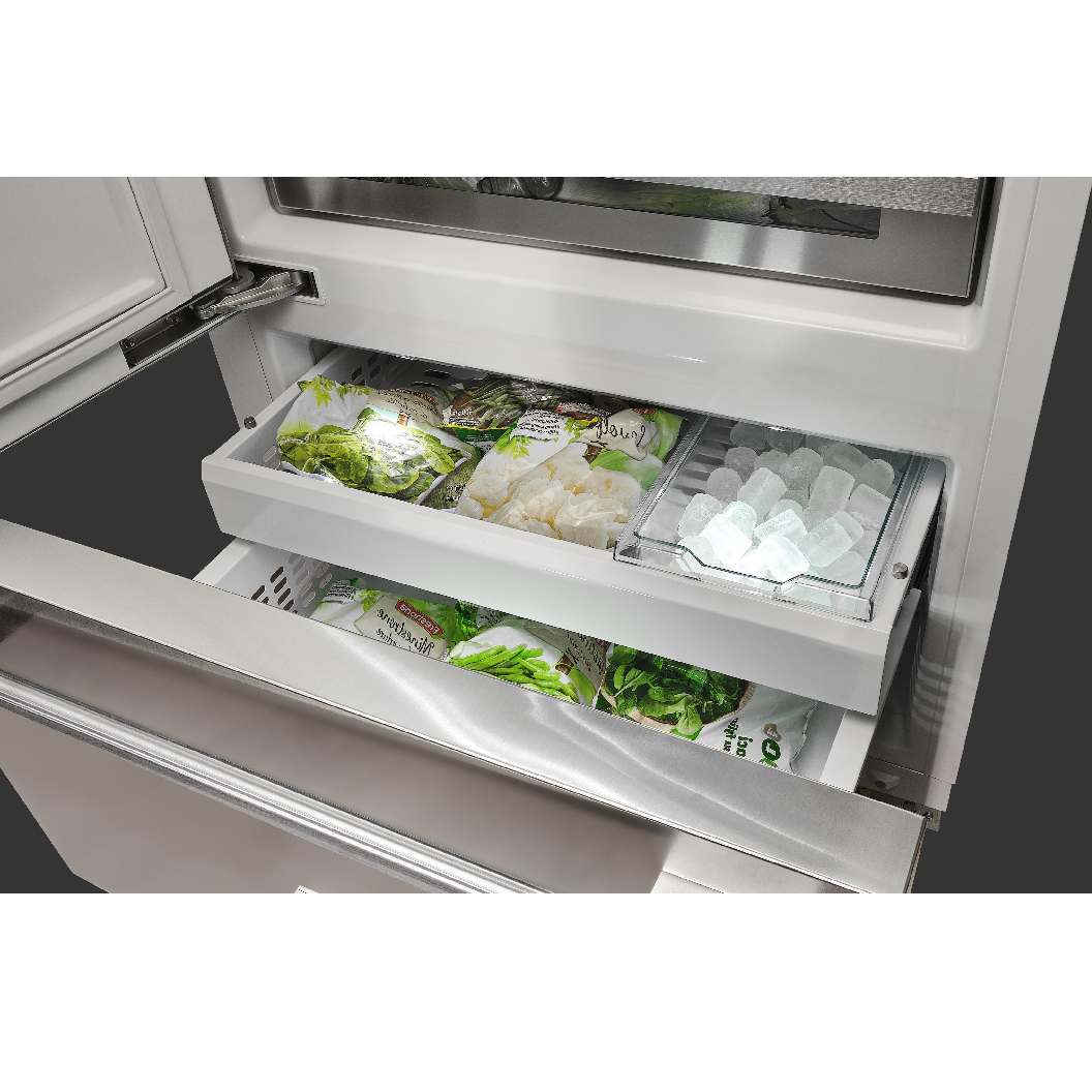 Réfrigérateur à congélateur inférieur 36 po, 18,5 pi³ Inox - Sofia Pro avec charnière gauche