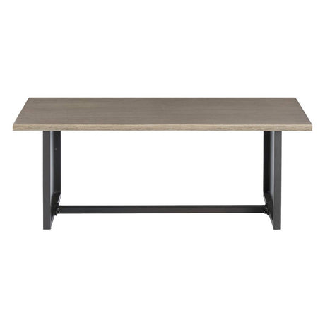 Table d'appoint extérieure en bois brun et aluminium noir - Bree Zee