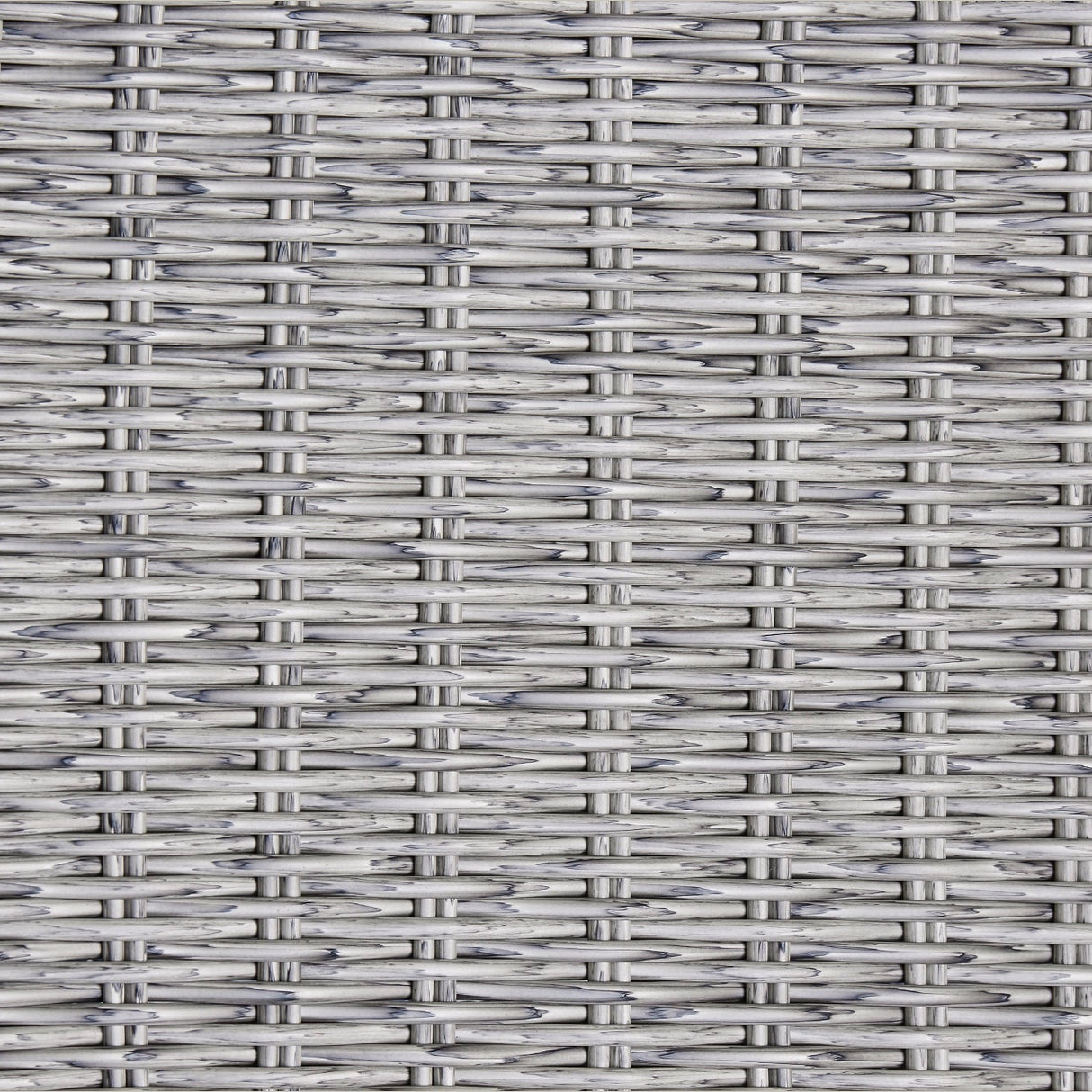 Table basse extérieure en aluminium et en osier gris pâle - Naples Beach