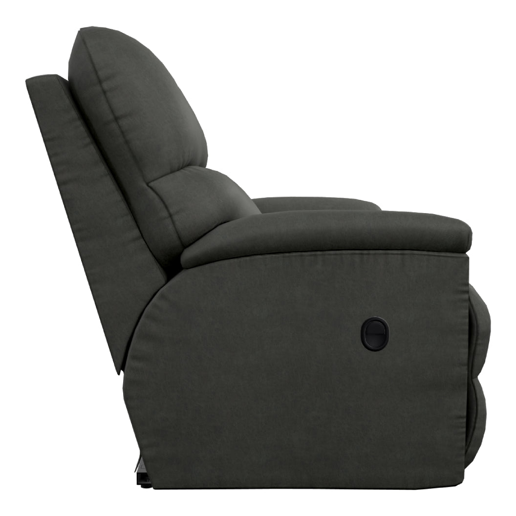 Causeuse inclinable aspect cuir noir - Trouper