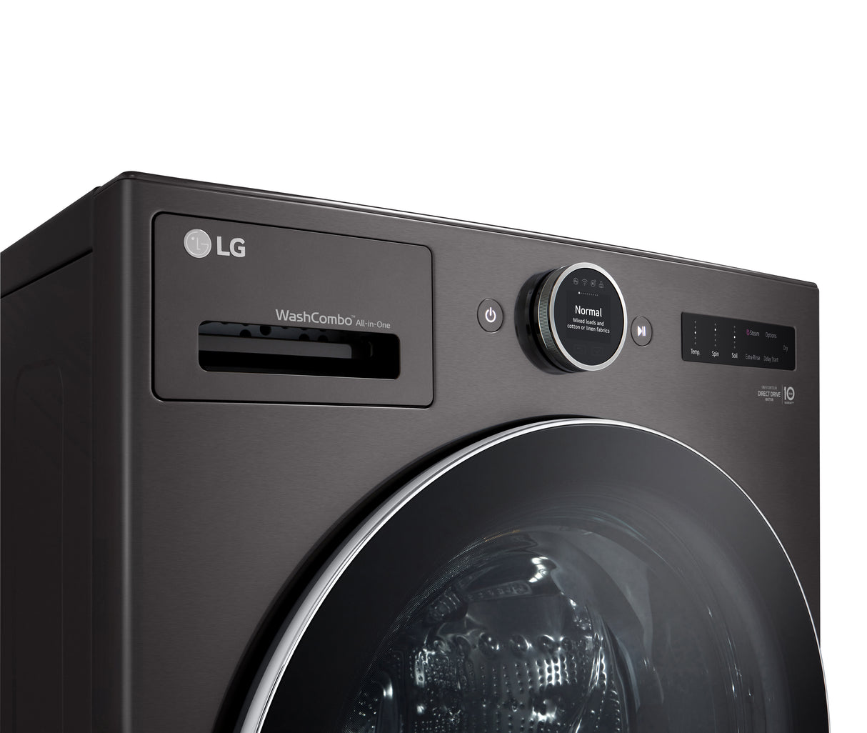 Unité combinée laveuse-sécheuse frontale 5,7 pi³ Inox noir avec TurboWash 360˚™ et IA DD™