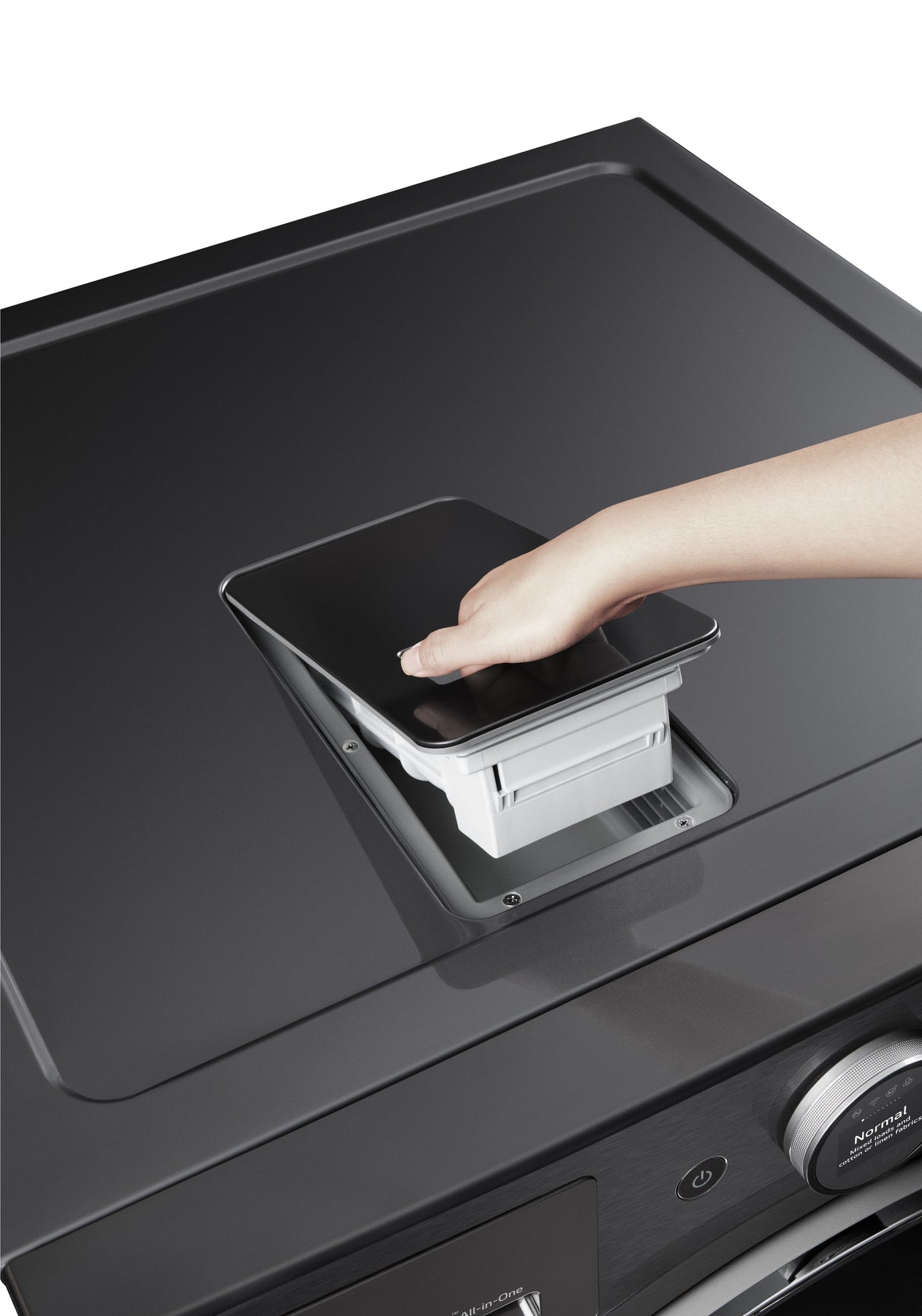 Unité combinée laveuse-sécheuse frontale 5,7 pi³ Inox noir avec TurboWash 360˚™ et IA DD™