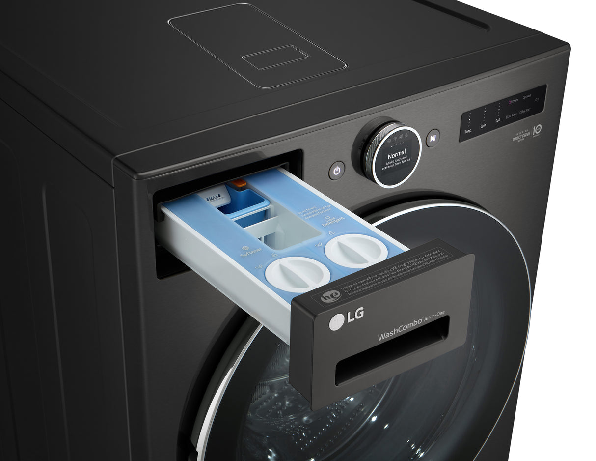 Unité combinée laveuse-sécheuse frontale 5,7 pi³ Inox noir avec TurboWash 360˚™ et IA DD™