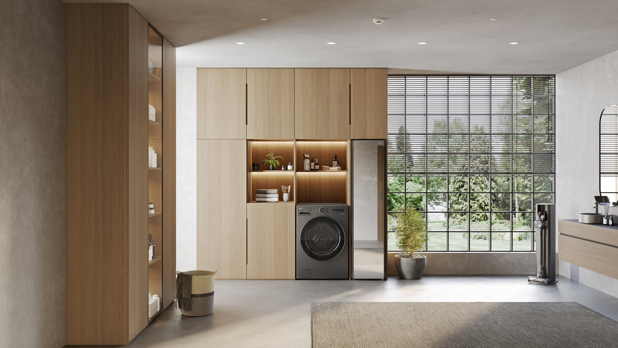 Unité combinée laveuse-sécheuse frontale 5,7 pi³ Inox noir avec TurboWash 360˚™ et IA DD™