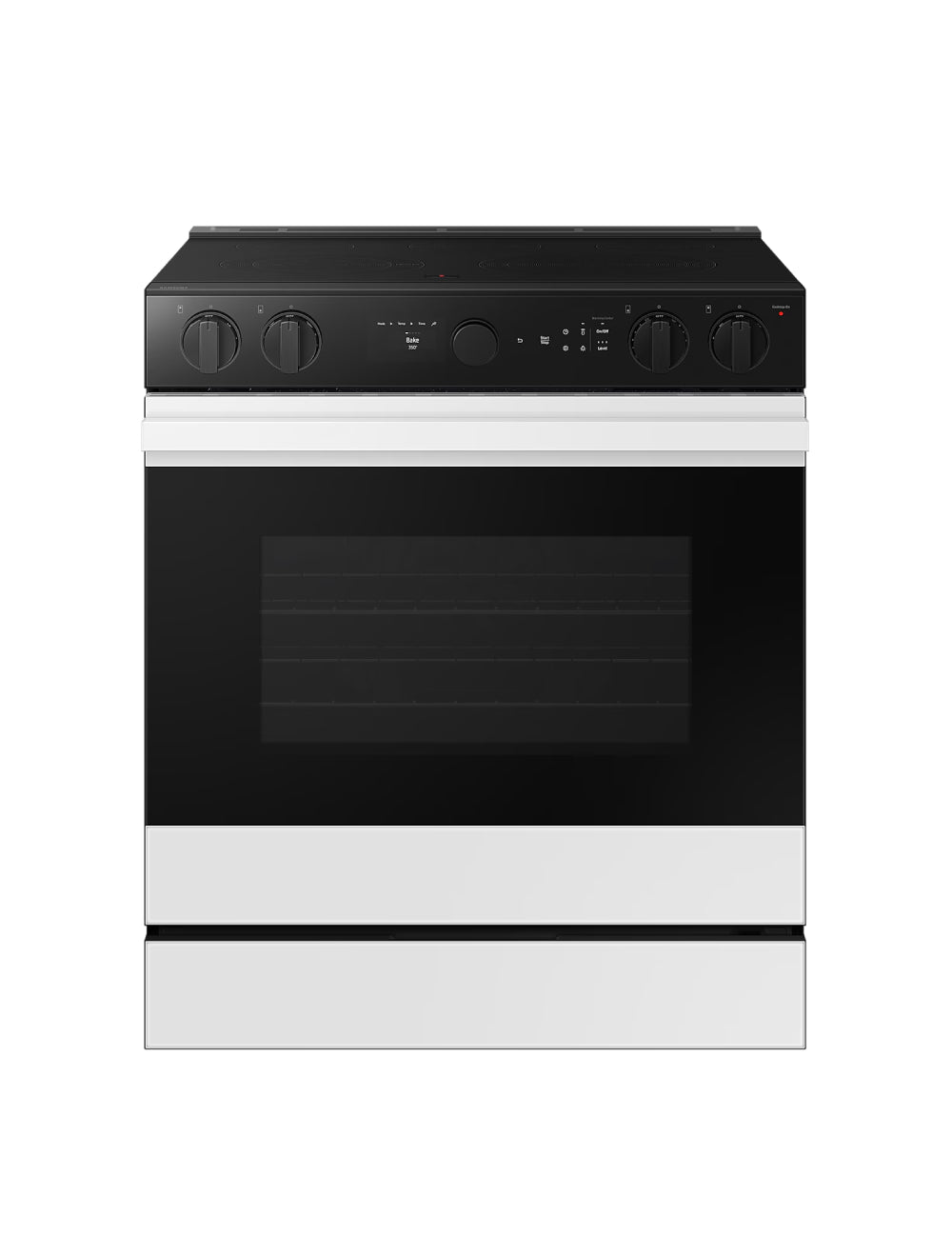 Cuisinière électrique encastrable à induction 30 po 6,3 pi³ blanc