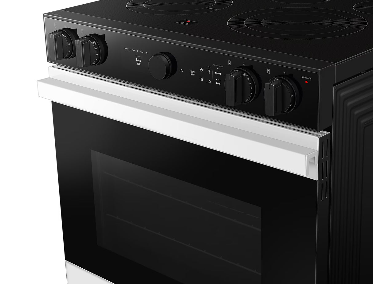 Cuisinière électrique encastrable à induction 30 po 6,3 pi³ blanc