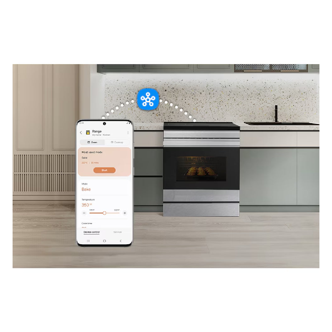 Cuisinière à induction encastrable 30 po. 6,3 pi³ Inox - Air Fry et Air sous vide