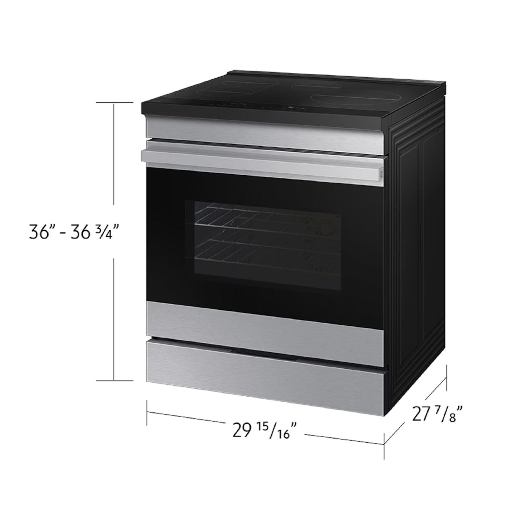 Cuisinière à induction encastrable 30 po. 6,3 pi³ Inox - Air Fry et Air sous vide