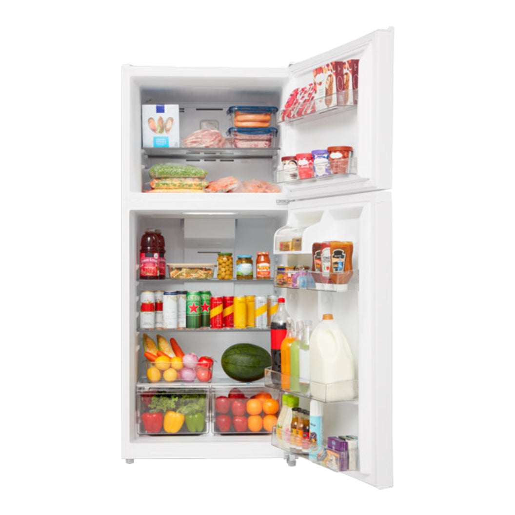 Réfrigérateur à congélateur supérieur 30 po 18,1 pi³ Blanc Multi Airflow