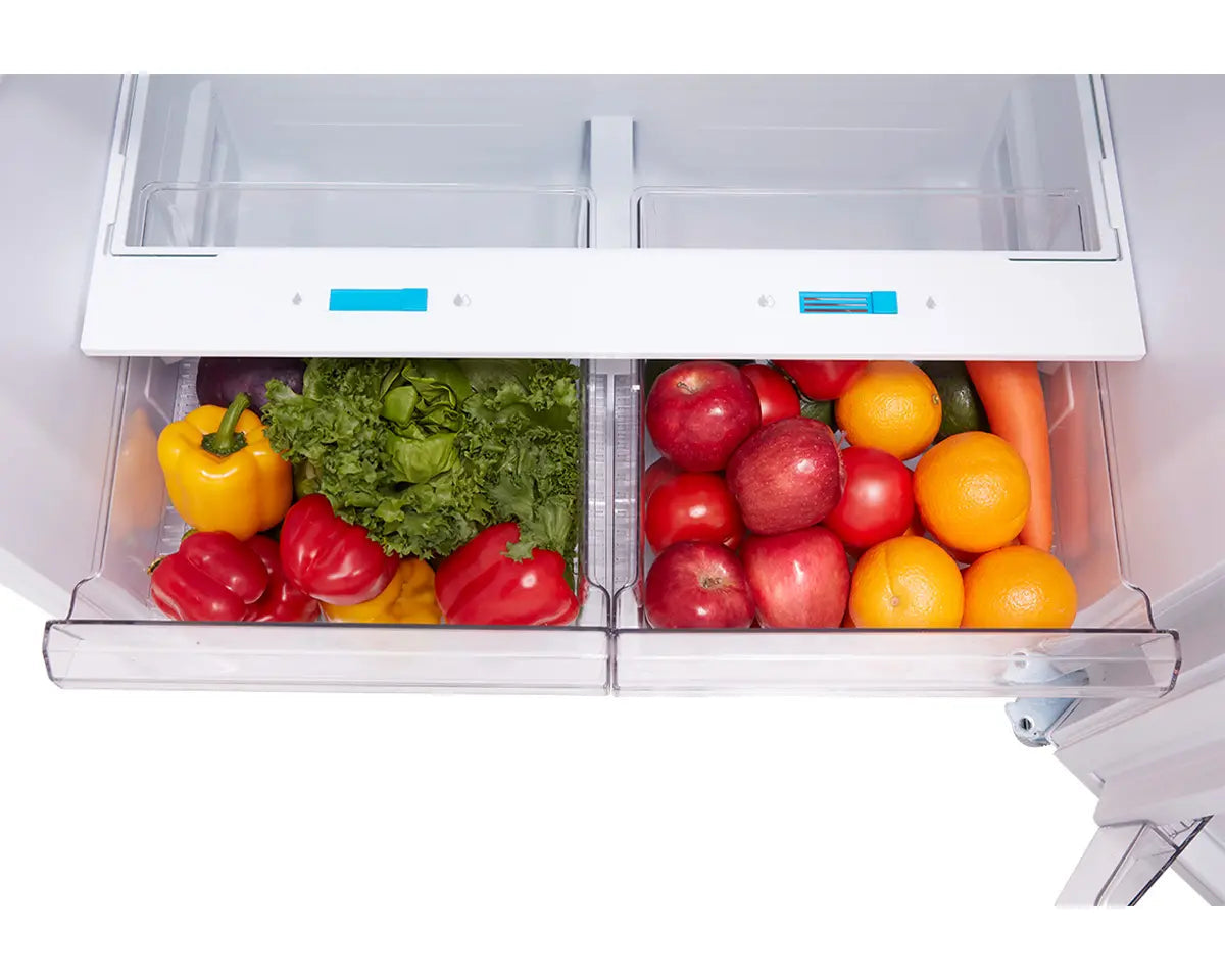 Réfrigérateur à congélateur supérieur 30 po 18,1 pi³ Blanc Multi Airflow