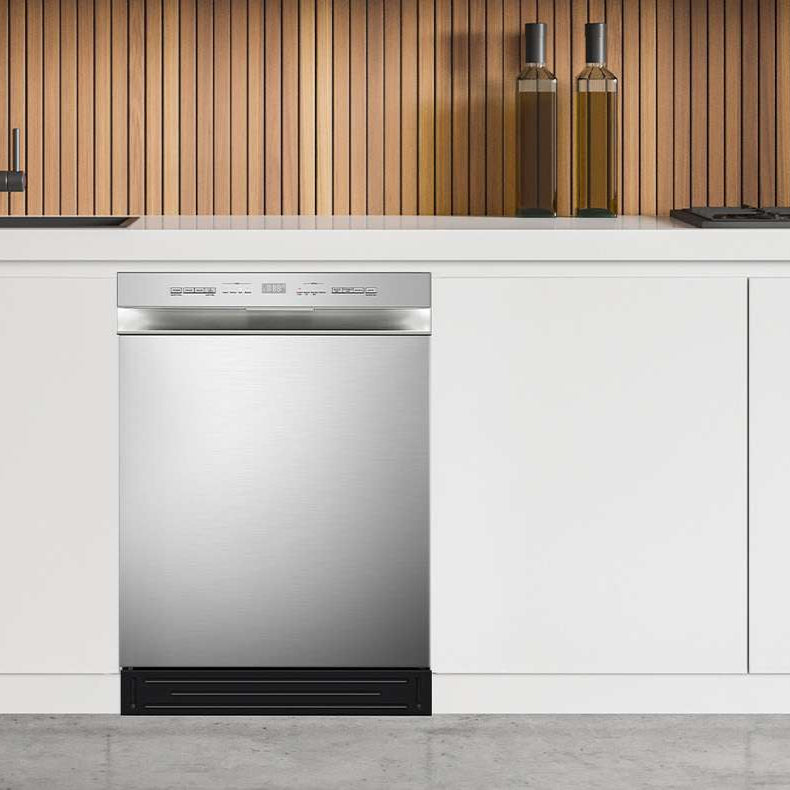 Lave-vaisselle encastrable 24 po, 52 dBA 2 paniers avec Cuve hybride et Smart Wash