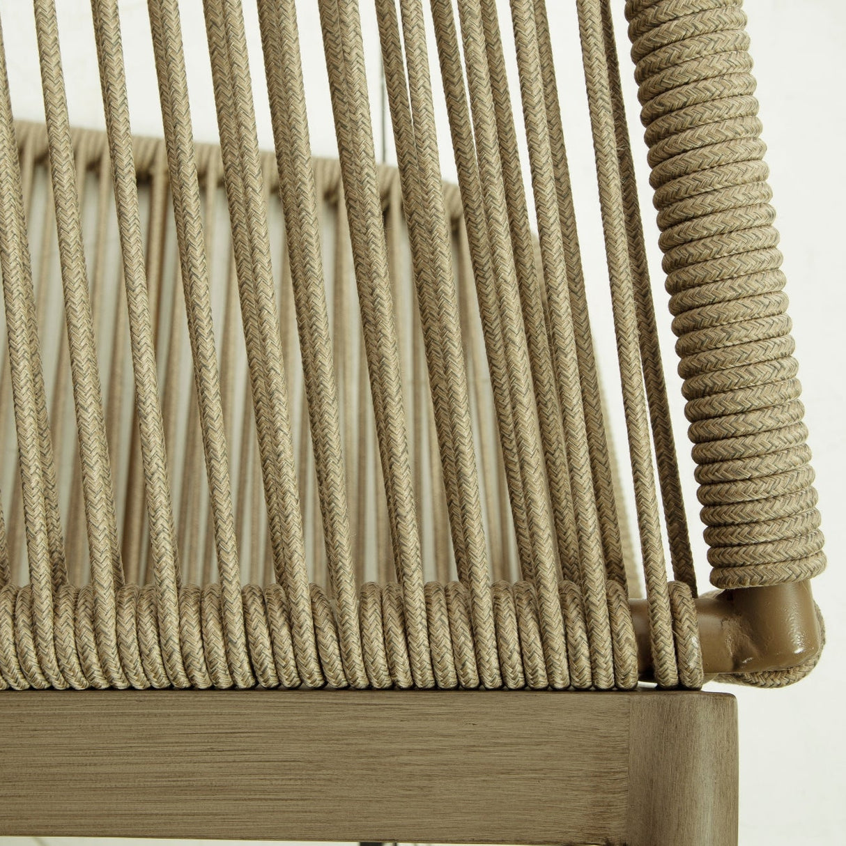 Ensemble de 2 fauteuils en faux bois beige - Swiss Valley