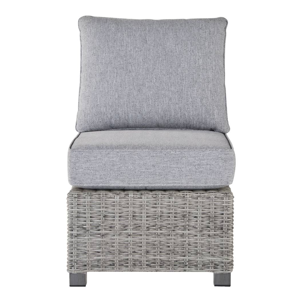 Chaise d'extérieure tissue grise pâle sans accoudoir - Naples Beach