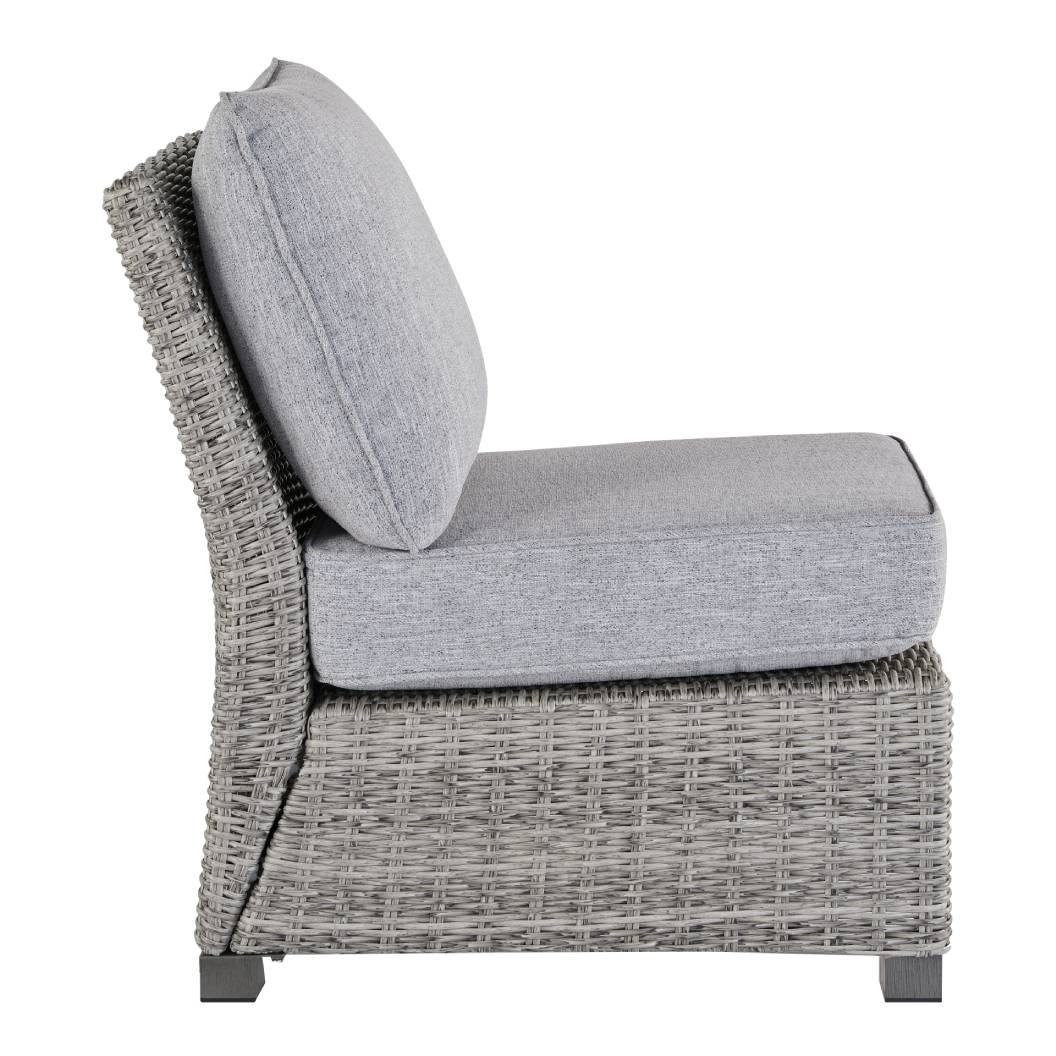 Chaise d'extérieure tissue grise pâle sans accoudoir - Naples Beach