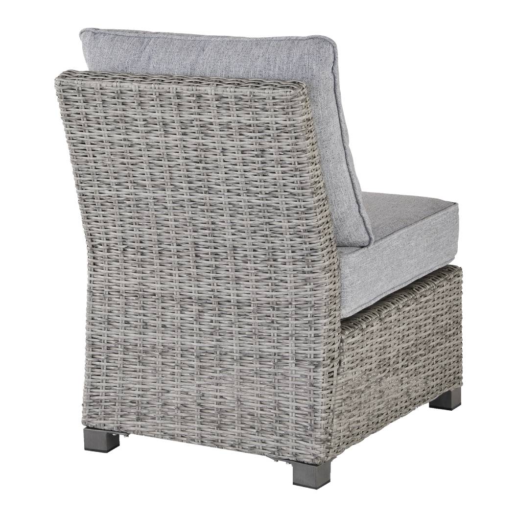 Chaise d'extérieure tissue grise pâle sans accoudoir - Naples Beach