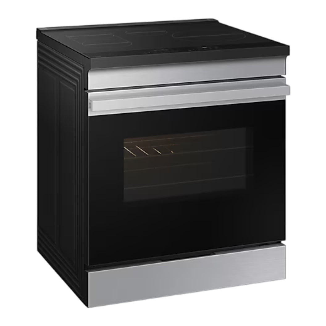 Cuisinière à induction encastrable 30 po, 6,3 pi³ Inox avec Air Fry et Nettoyage à la vapeur