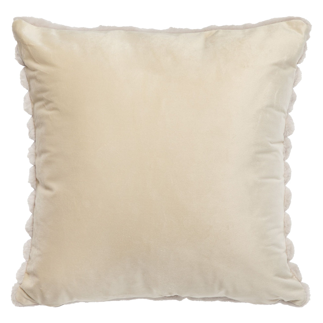 Coussin 18 x 18 po en fausse fourrure - Raya