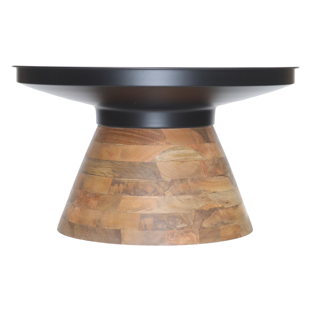 Table basse en fer noir et bois de manguier - Boden