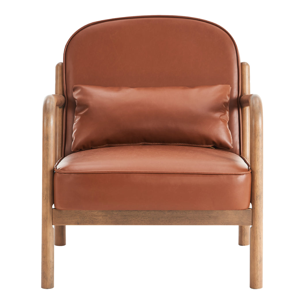 Chaise d'appoint aspect cuir ou en tissu - Fani