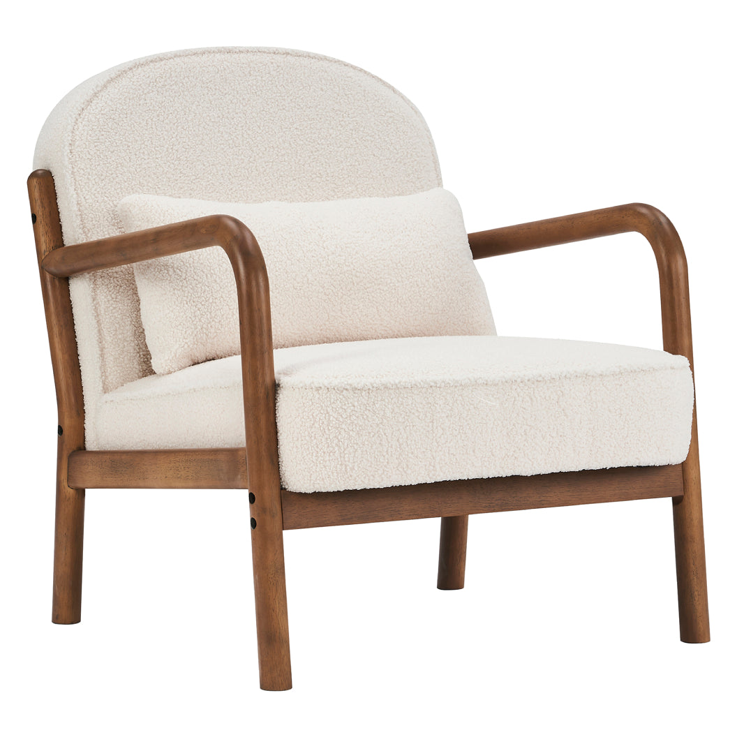 Chaise d'appoint aspect cuir ou en tissu - Fani