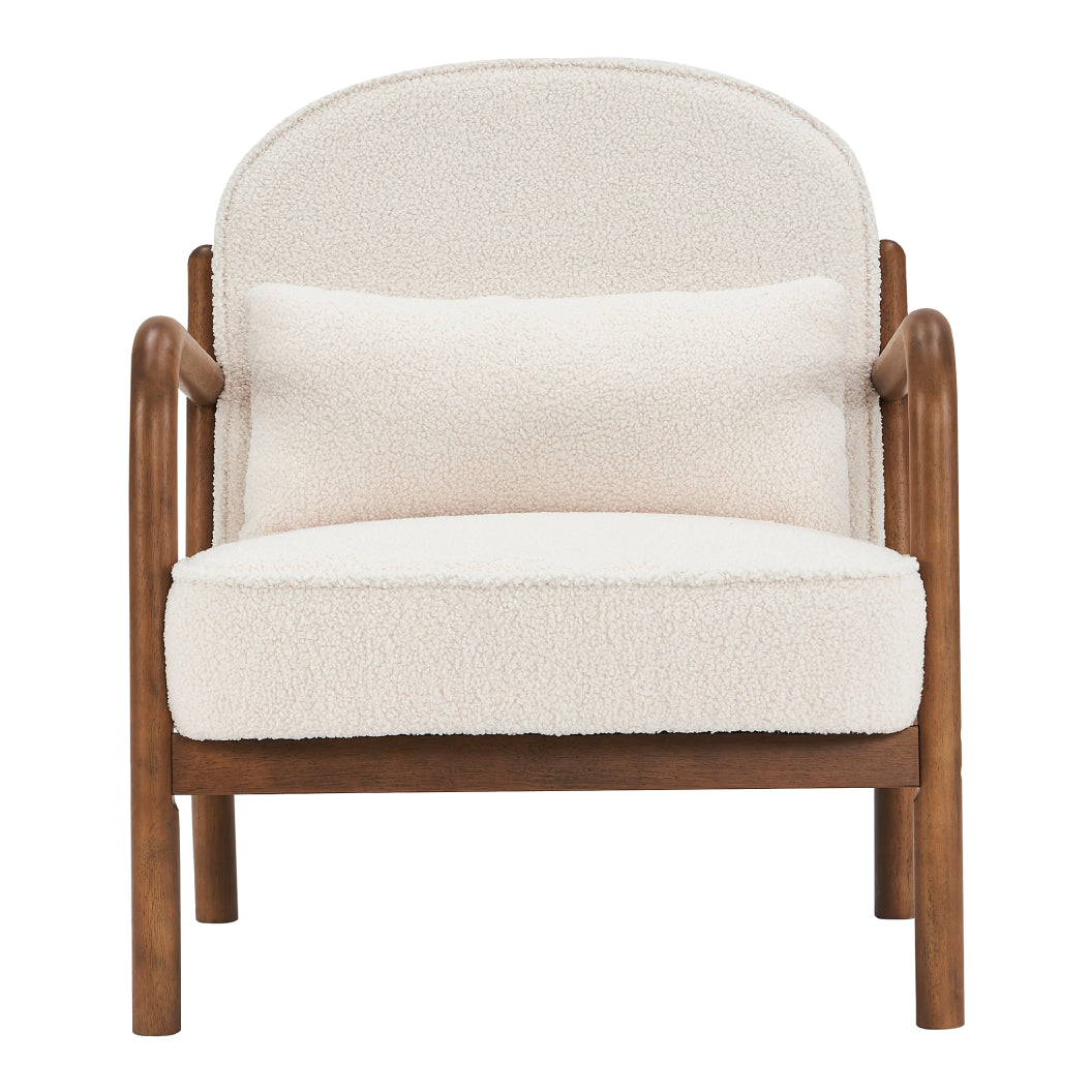 Chaise d'appoint aspect cuir ou en tissu - Fani