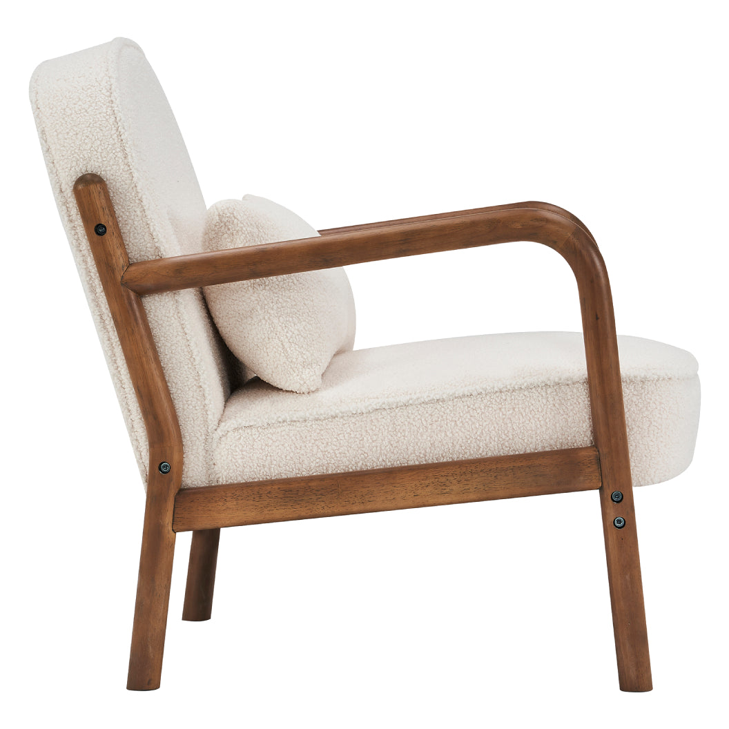 Chaise d'appoint aspect cuir ou en tissu - Fani