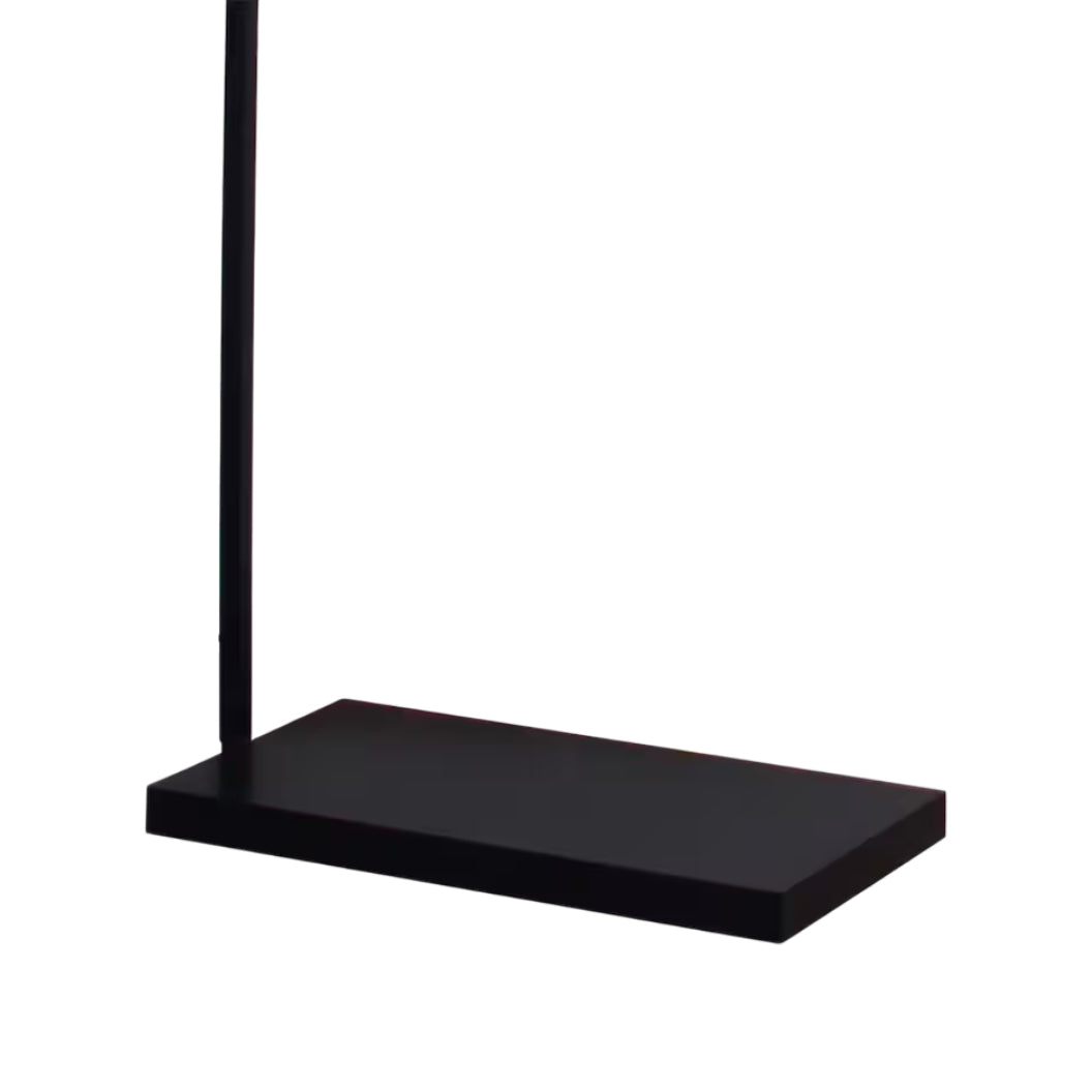 Lampe sur pied arquée en métal noir 87 po. - Brennin