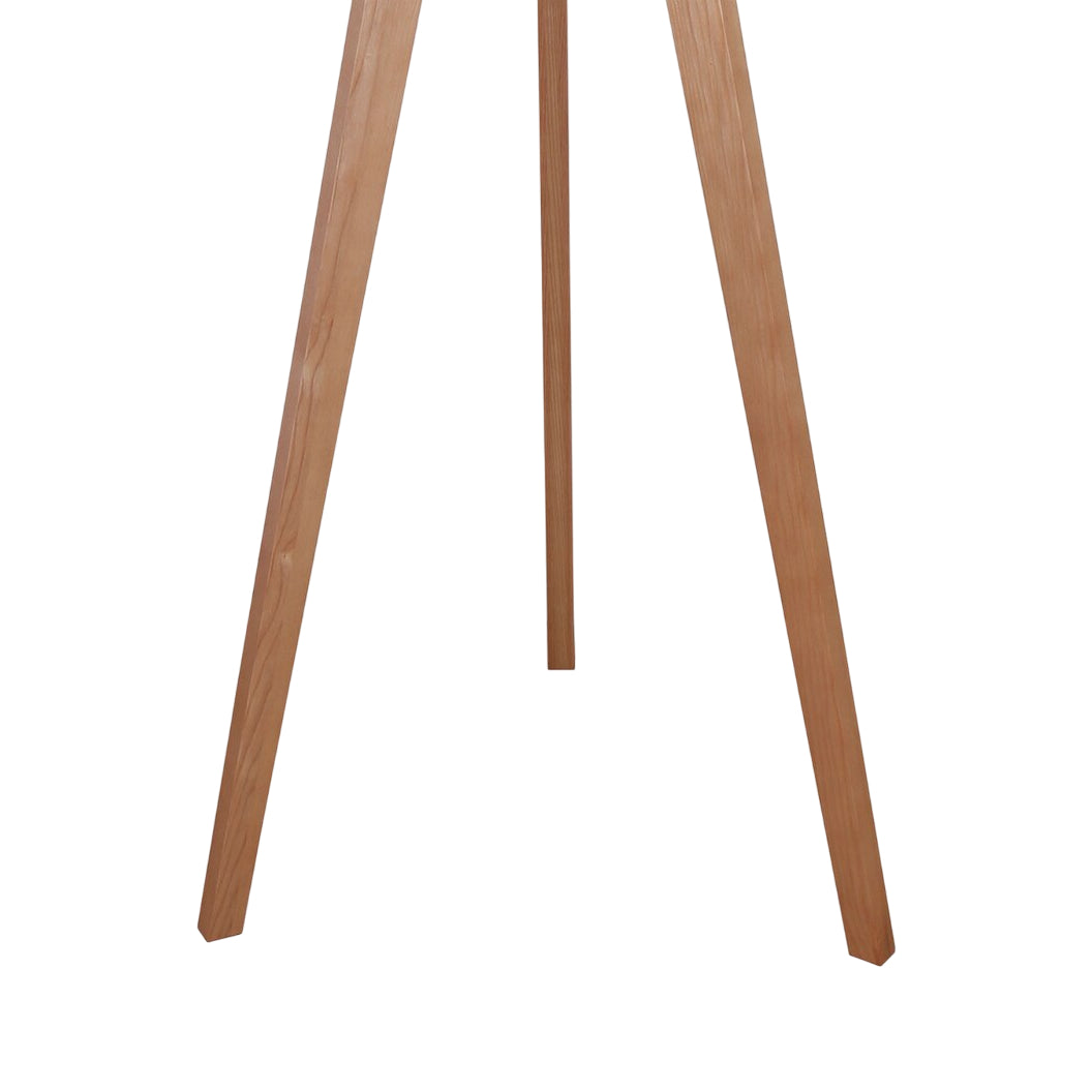 Lampe sur pied trépied en bois naturel avec DEL intégré 62 po. - Taylor