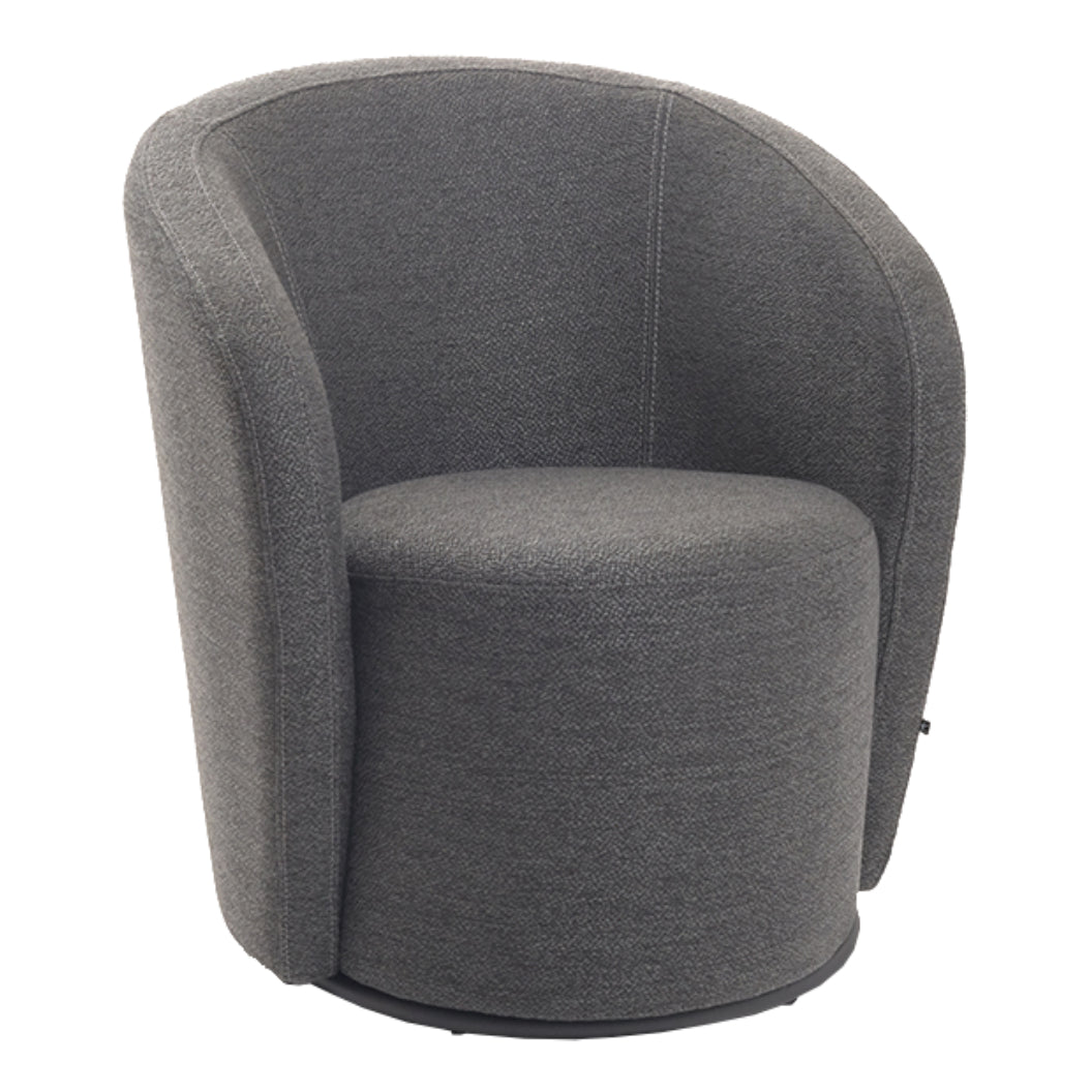 Fauteuil d'appoint pivotant en tissu - Luka